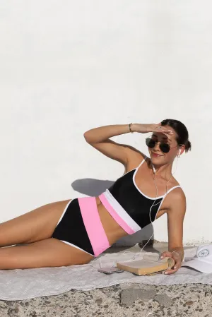 Eva Top Prism Pink & Black Beach Riot