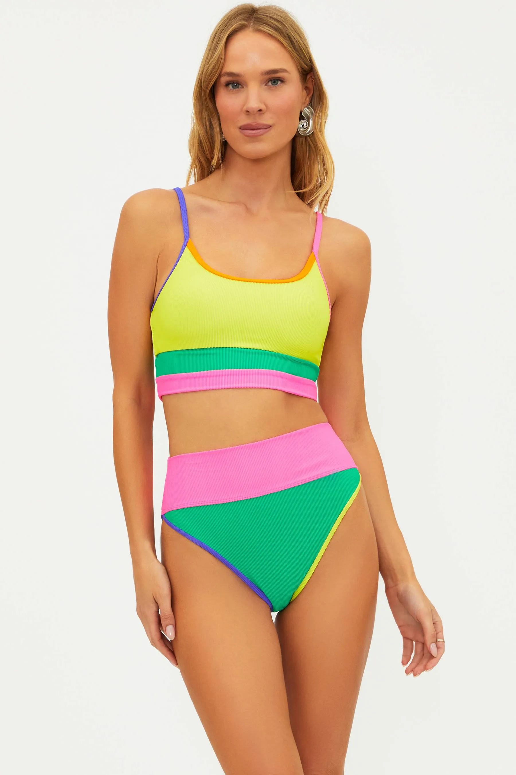 Eva Top Technicolor Colorblock Beach Riot