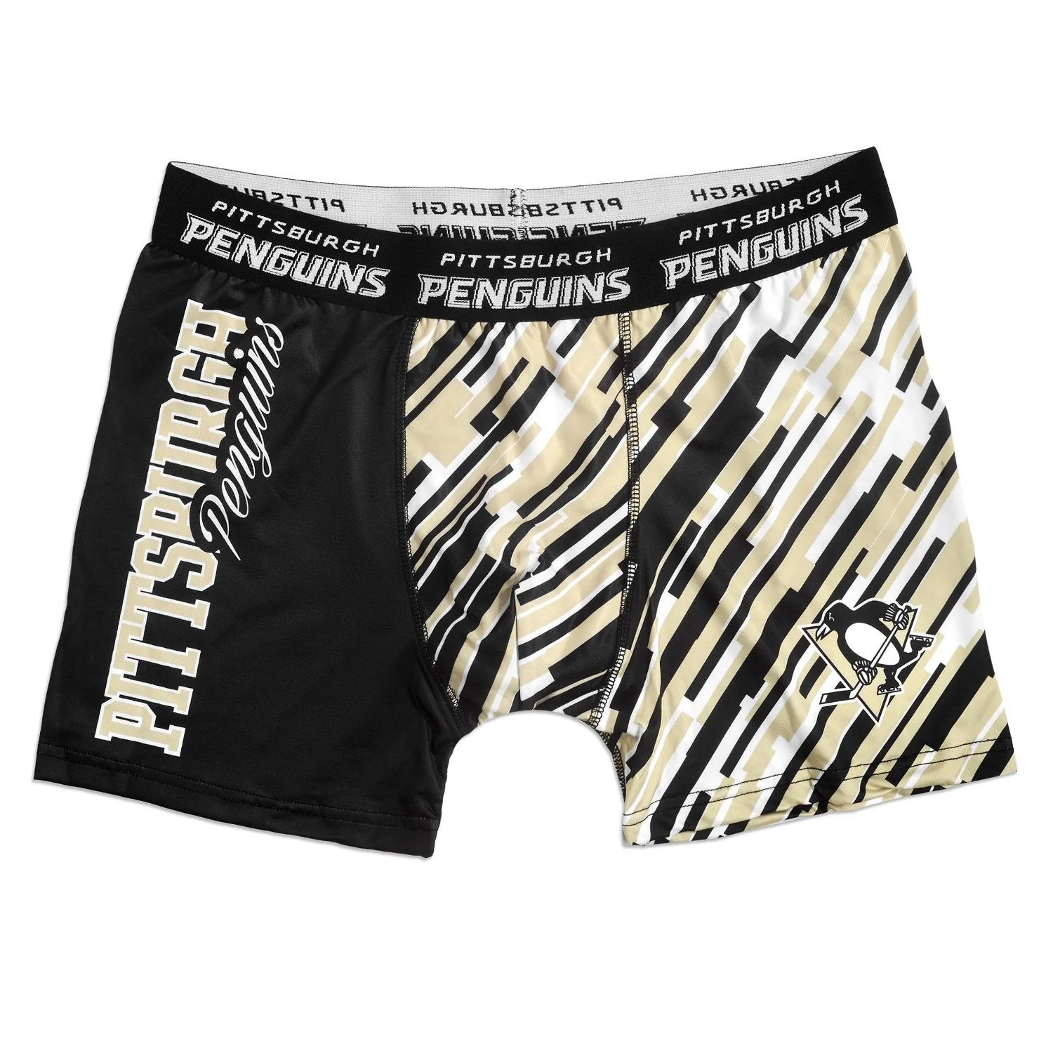 FOCO KLEW NHL Men's Pittsburgh Penguins Wordmark Underwear
