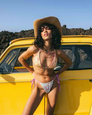 Folk Story Reversible Remi Triangle Bikini Top - Multi Billabong