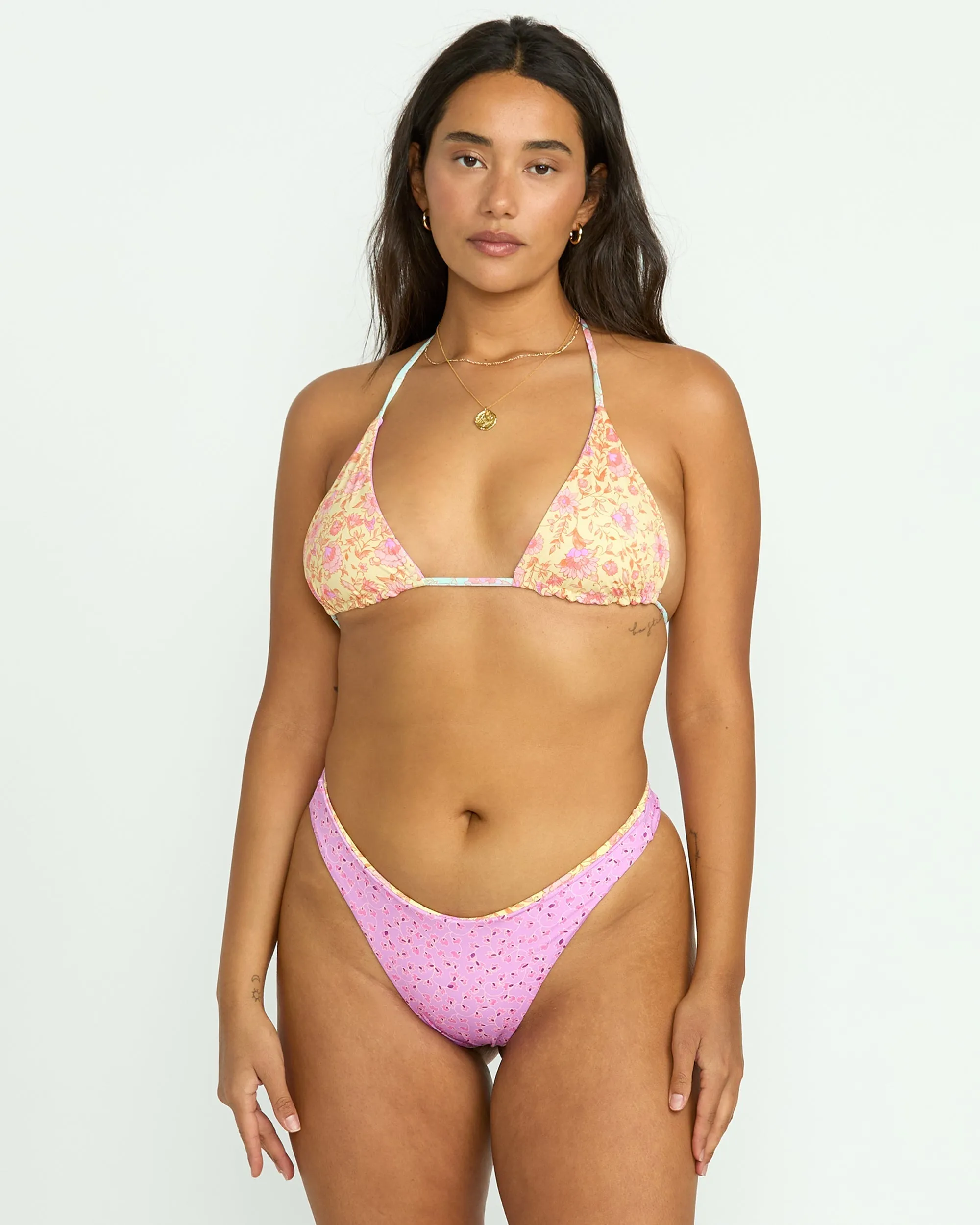 Folk Story Reversible Skimpy Hike Bikini Bottom - Multi Billabong