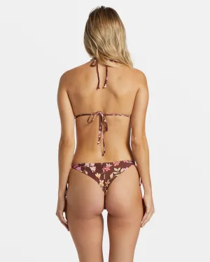 Free To Be Tie Side Tanga Bikini Bottom - Choc Chip Billabong