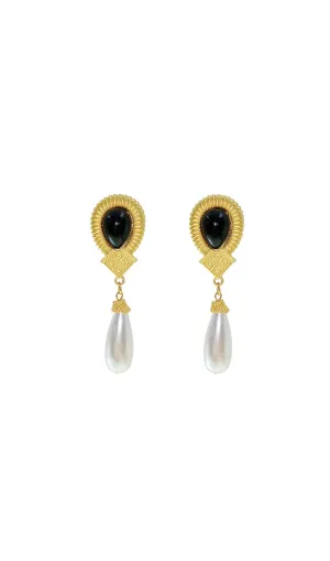 FRENCH VINTAGE PEARL EARRINGS Gloria Lanvin