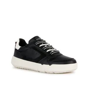 Geox J Hyroo Suede-Trim Sneaker