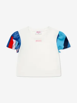 Girls Iride Jersey Top in Ivory