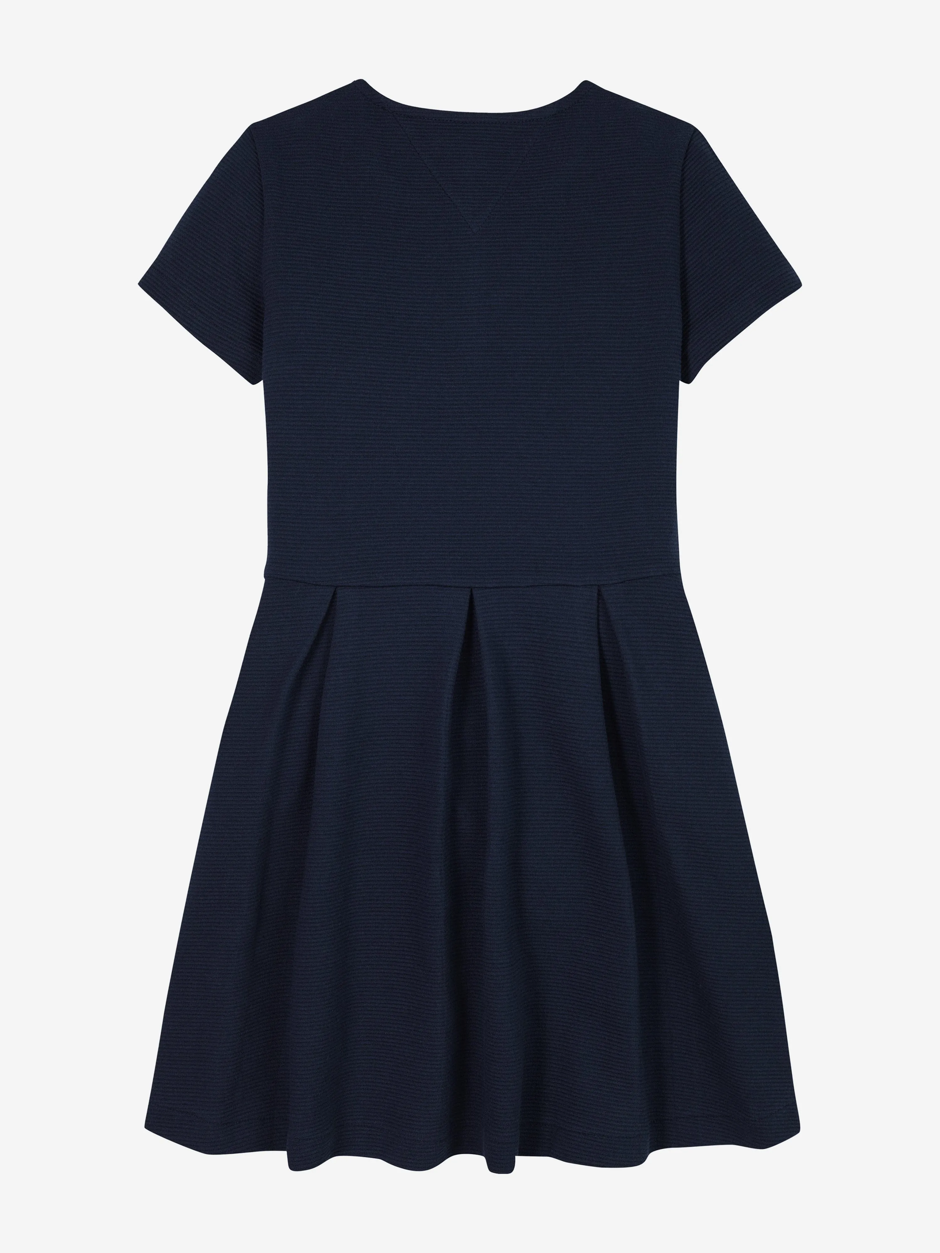Girls Ottoman Skater Dress in Navy
