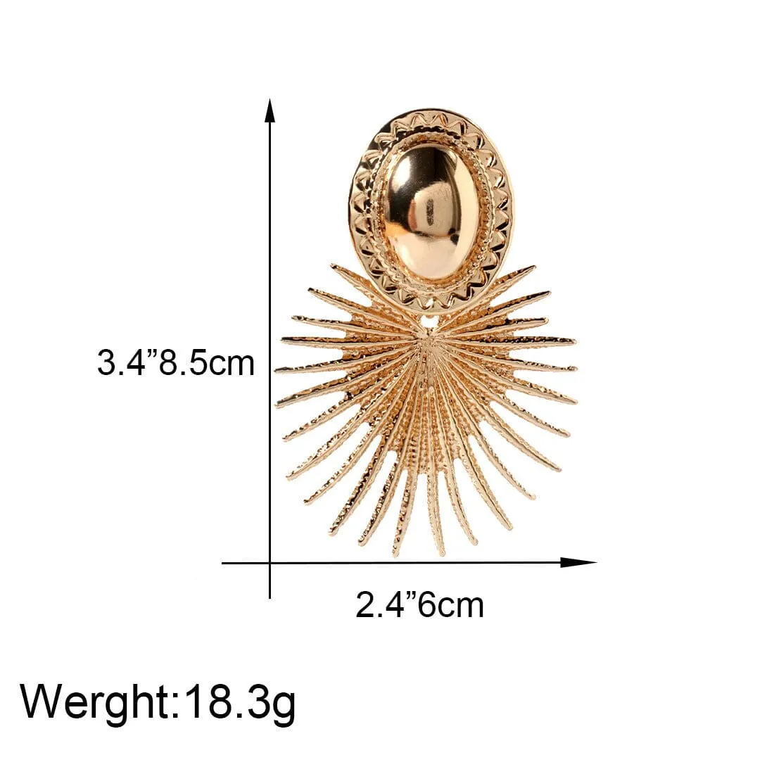 GOLD EARRING Gloria Lanvin