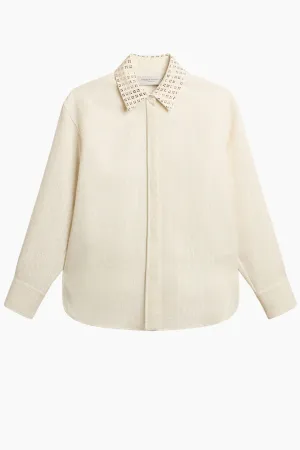Golden Goose Check Jacquard Shirt - Papyrus GOLDEN GOOSE
