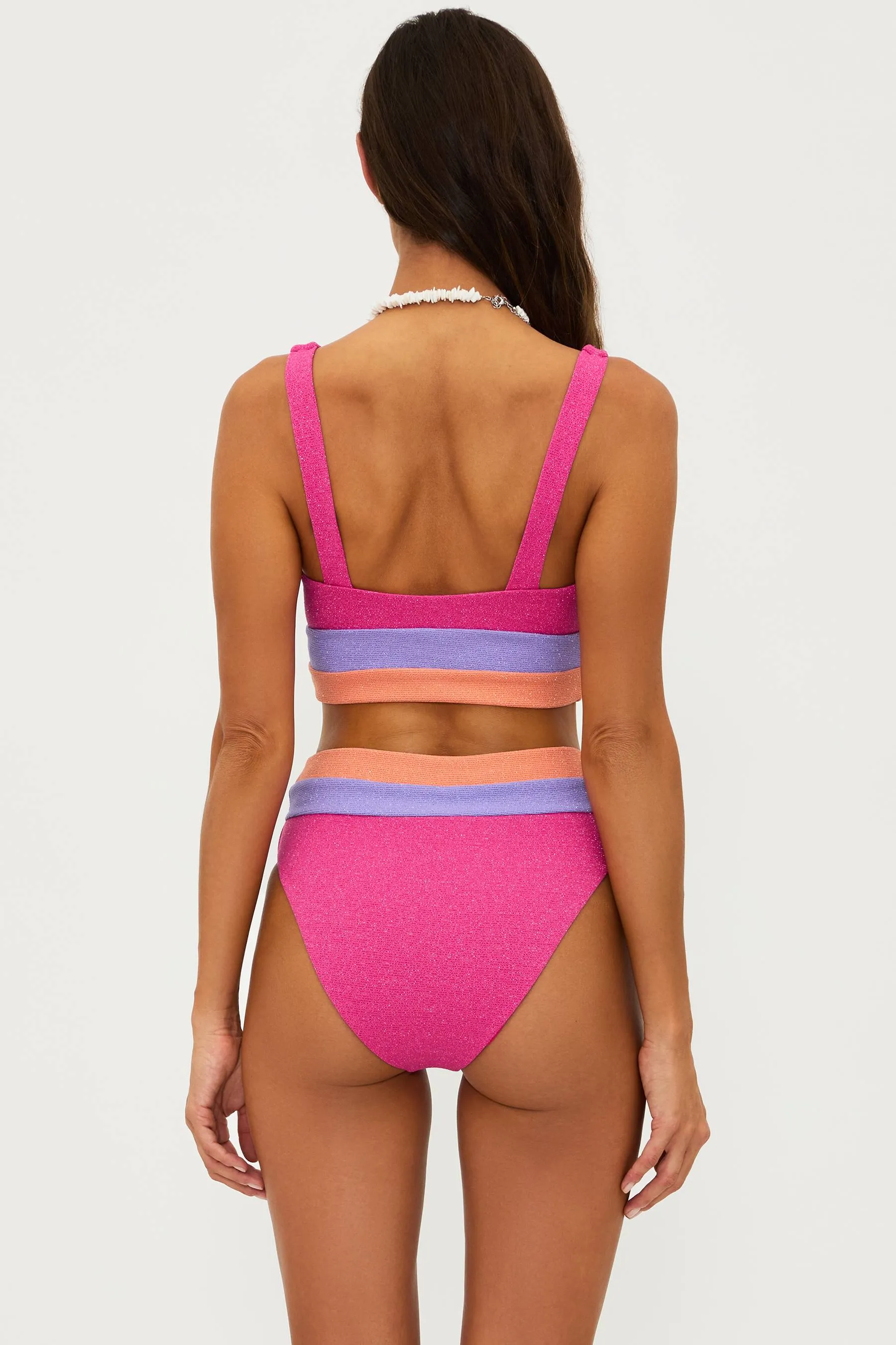 Heidi Bottom Coral Bay Colorblock Scrunch Beach Riot
