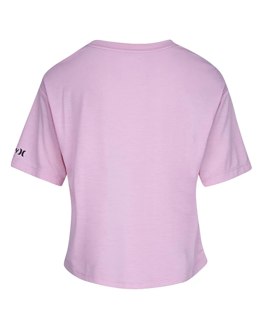 Hurley Boxy Heart Graphic T-Shirt with Hair Tie