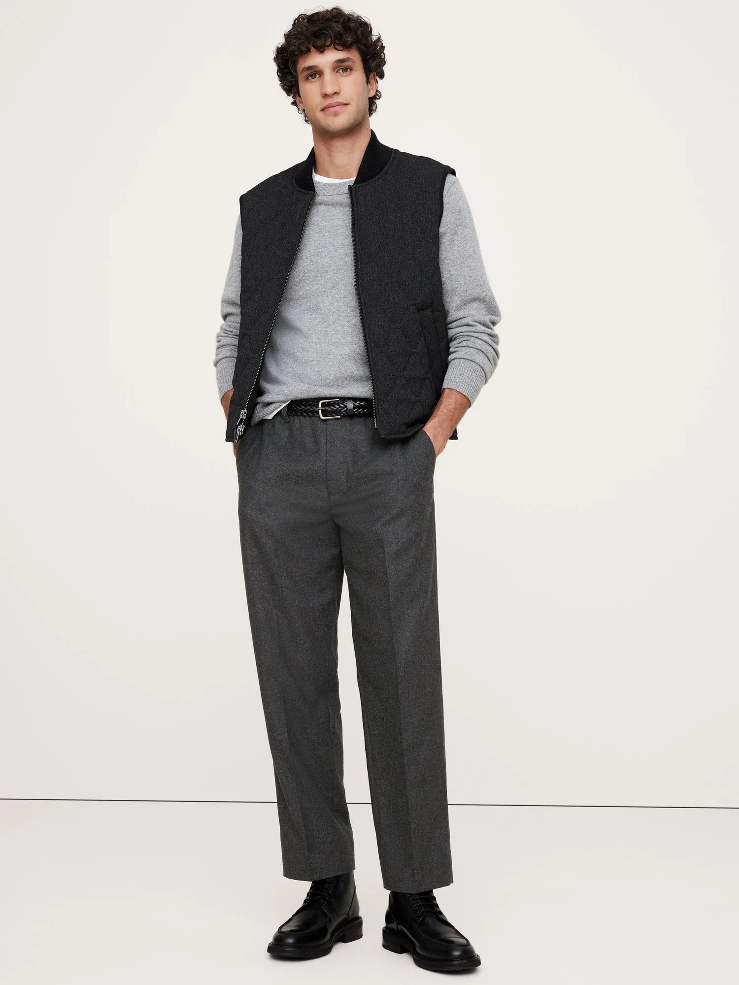 Italian Flannel Pull-On Pant Banana Republic
