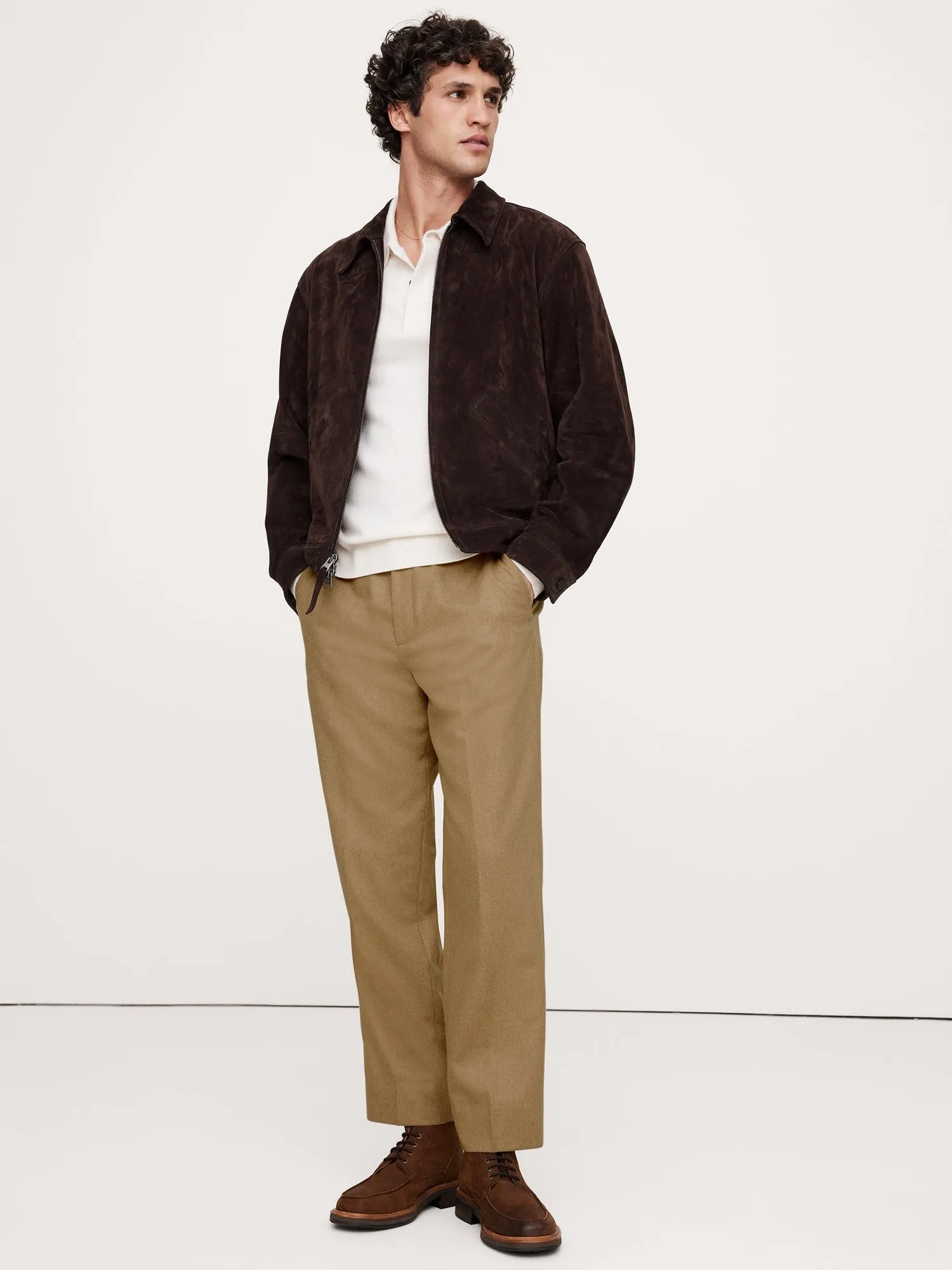 Italian Flannel Pull-On Pant Banana Republic