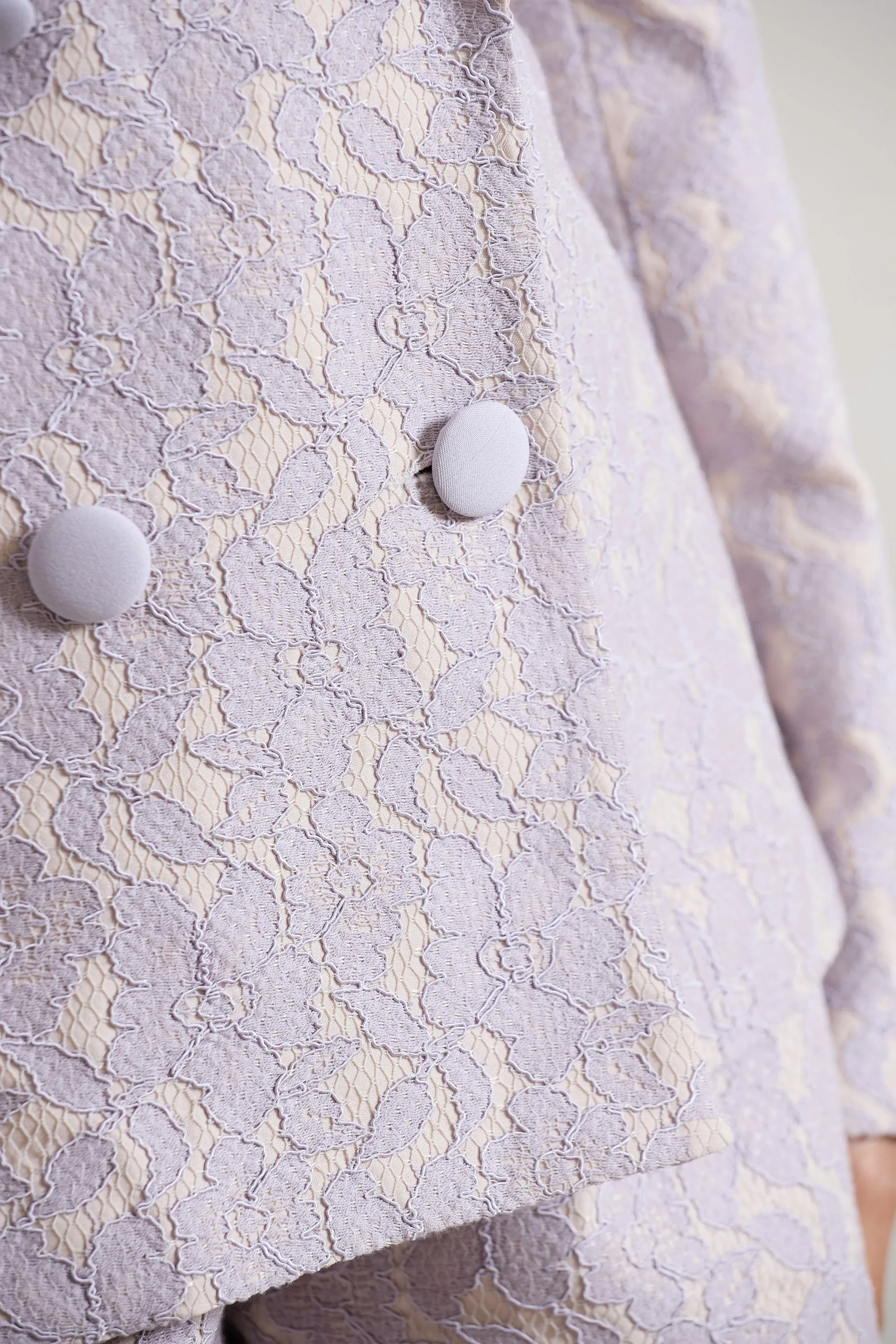 Kennedy | Mauve Lace Tailored Blazer Club L London