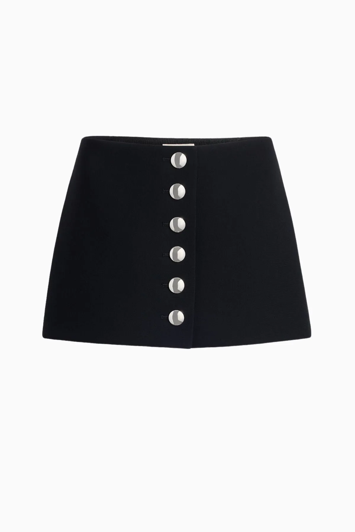 KHAITE Jaxon Skirt Doubleface Crepe - Black KHAITE