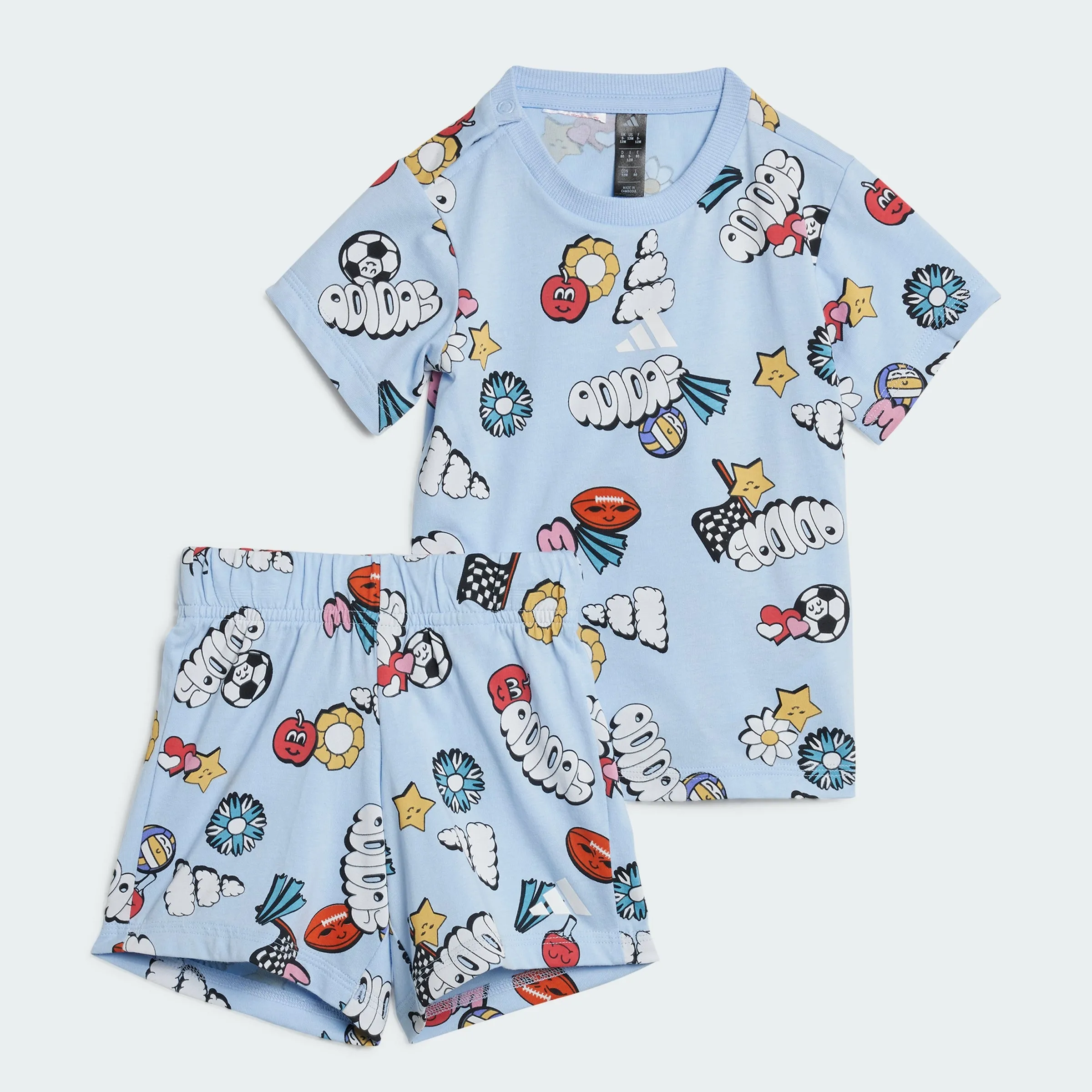 Kids' adidas Seasonal Essentials Fun Allover Print Set Kids