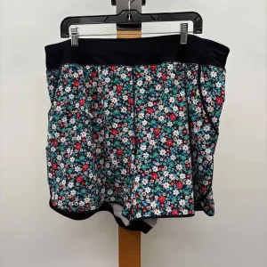 Lands End Women's Size 20W Black Floral Misc. Swimwear