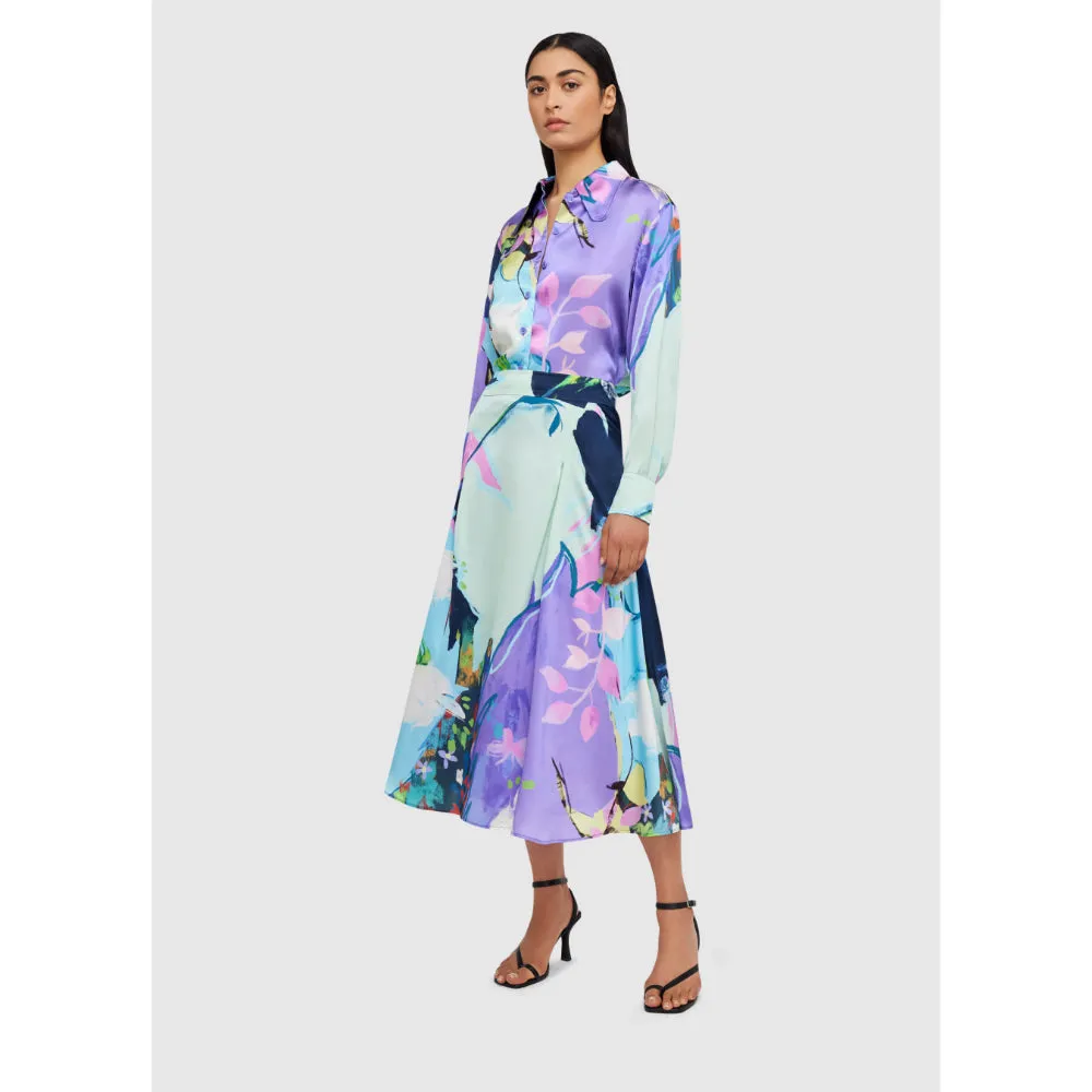Leo Lin Illusory Silk Blouse