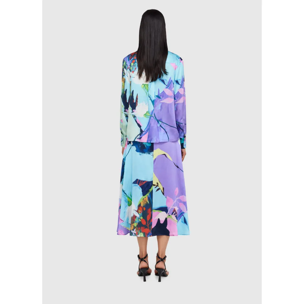 Leo Lin Illusory Silk Blouse