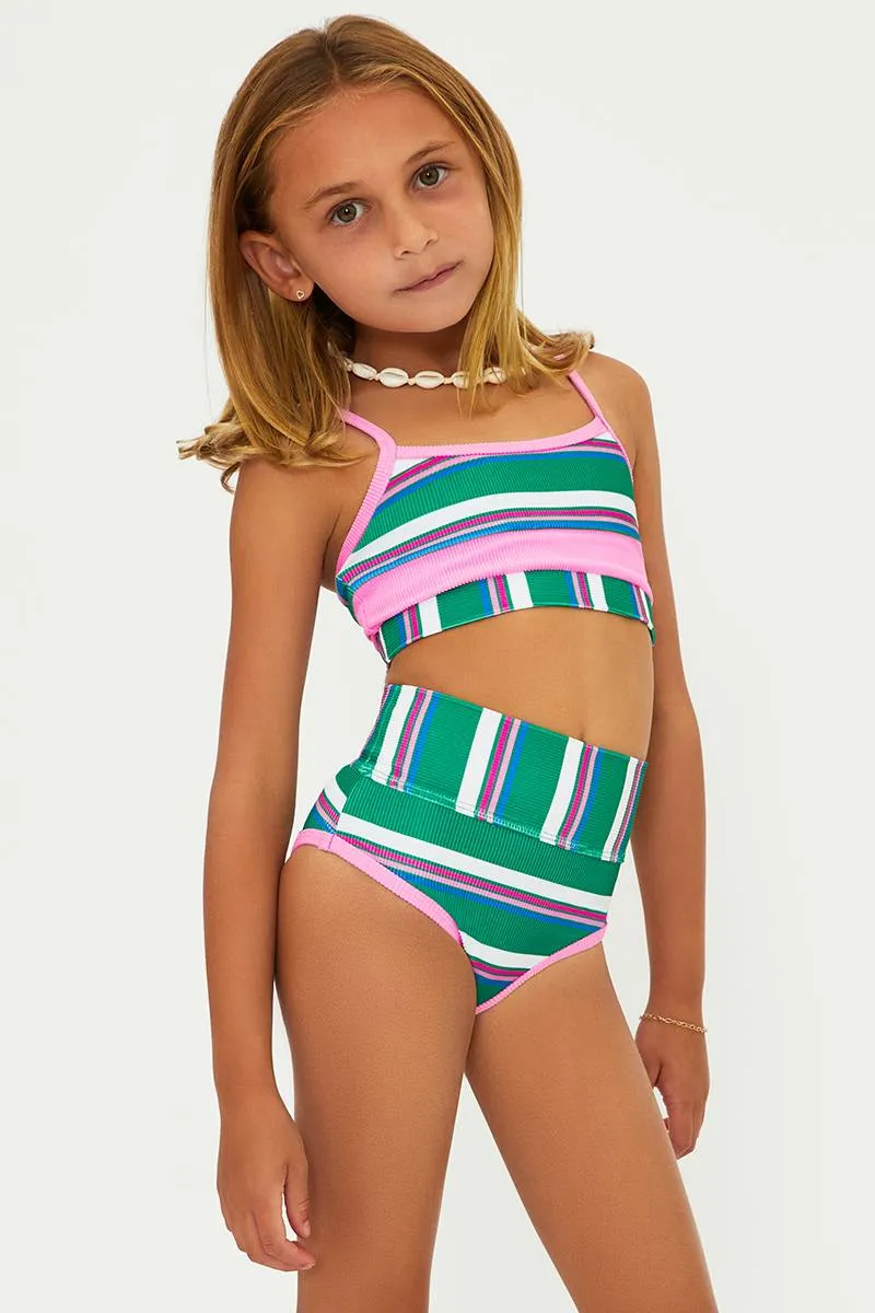 Little Eva & Emmie Set Jelly Bean Stripe Beach Riot
