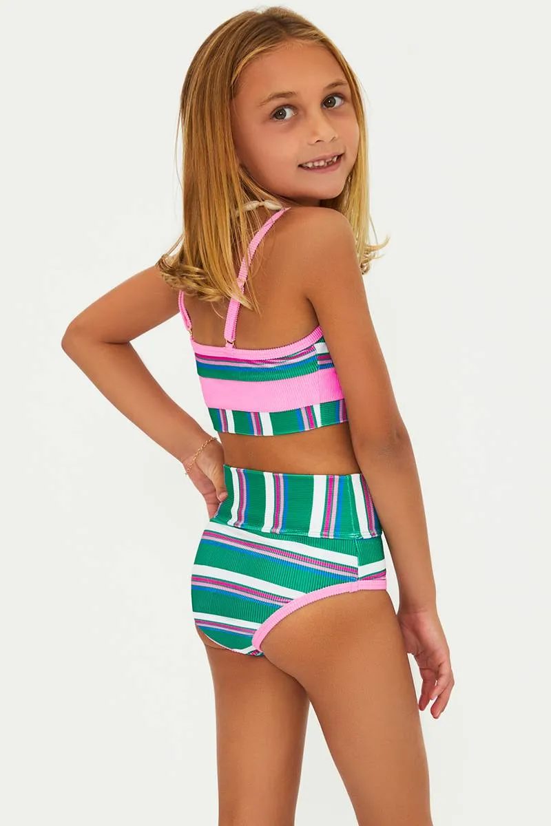 Little Eva & Emmie Set Jelly Bean Stripe Beach Riot