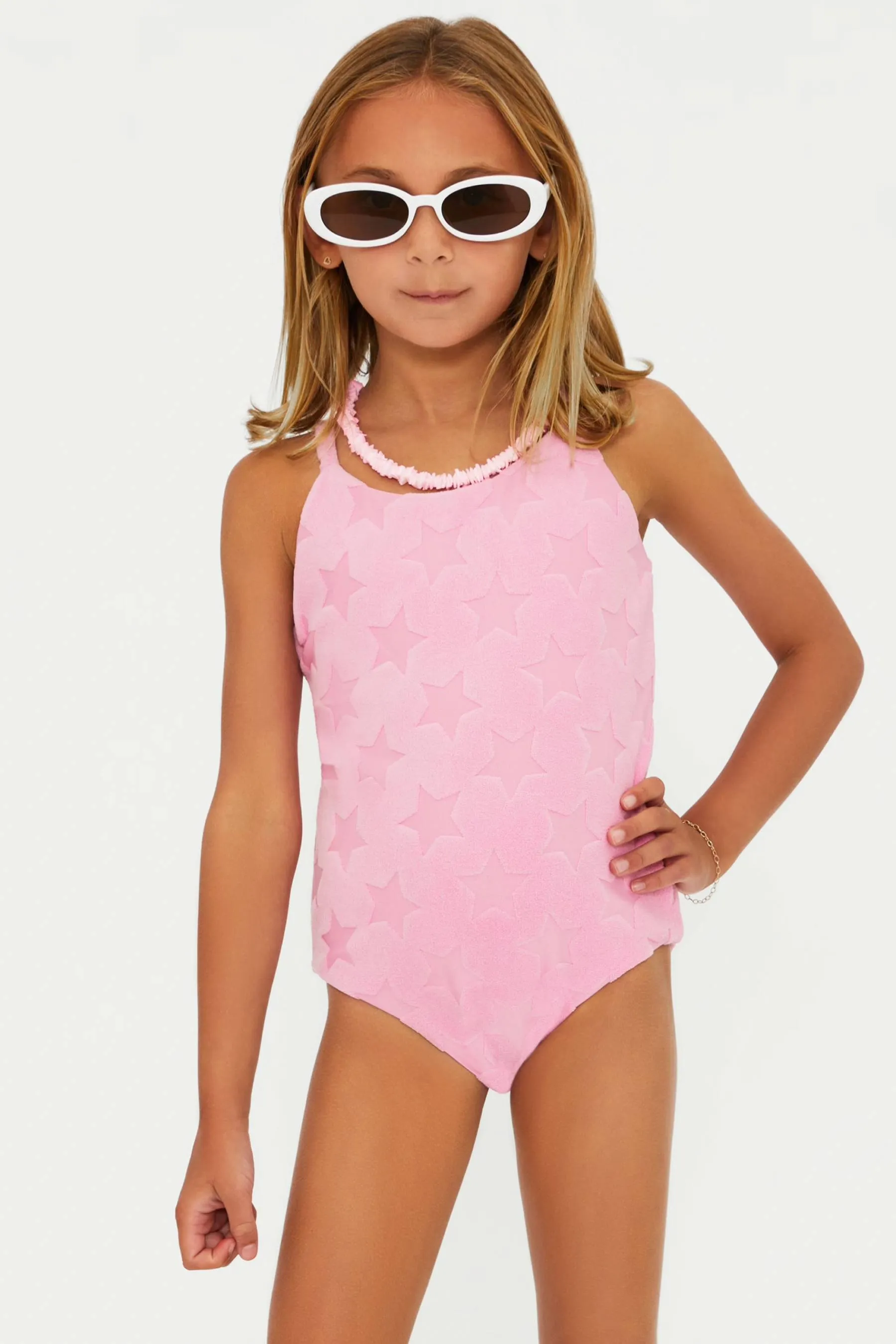Little Julia One Piece Prism Pink Star Beach Riot