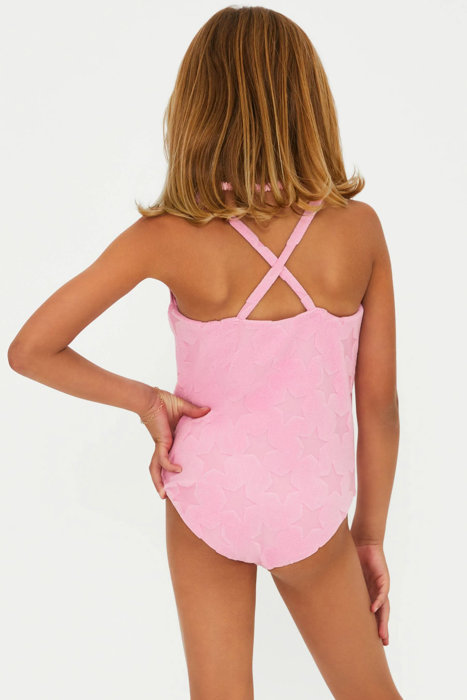 Little Julia One Piece Prism Pink Star Beach Riot