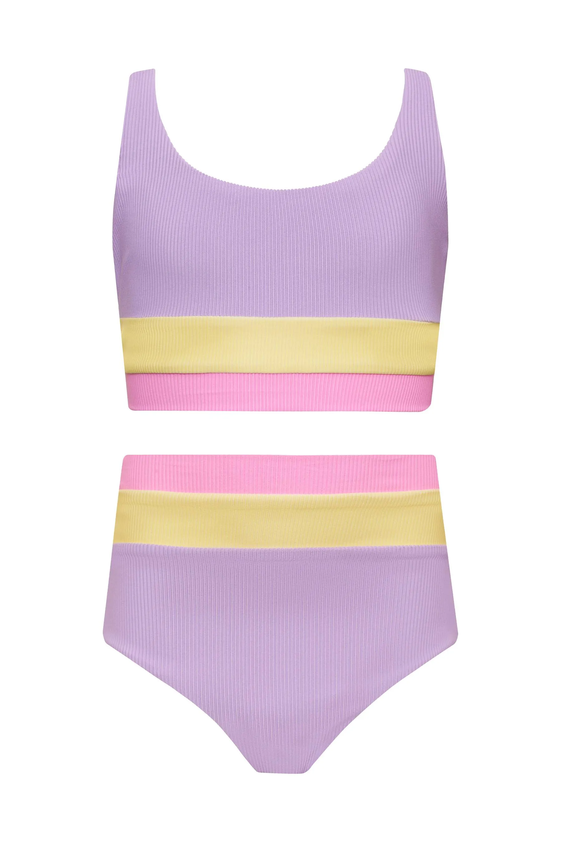 Little Mackenzie & Heidi Set Sublime Spring Colorblock Beach Riot