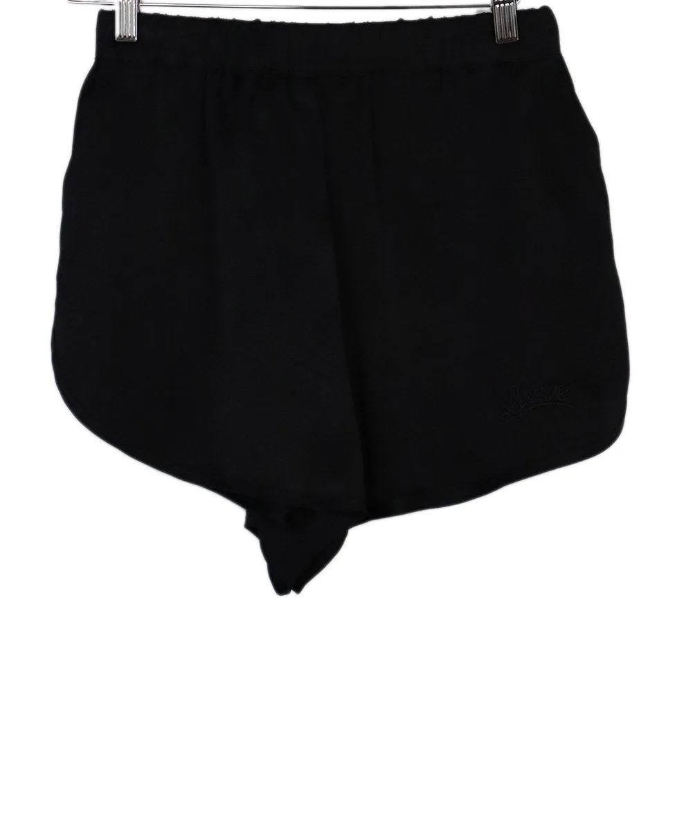 Loewe Black Silk Shorts sz 4