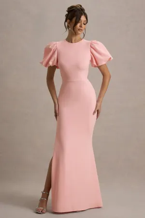 Love Letters | Pink Puff-Sleeve Maxi Dress Club L London