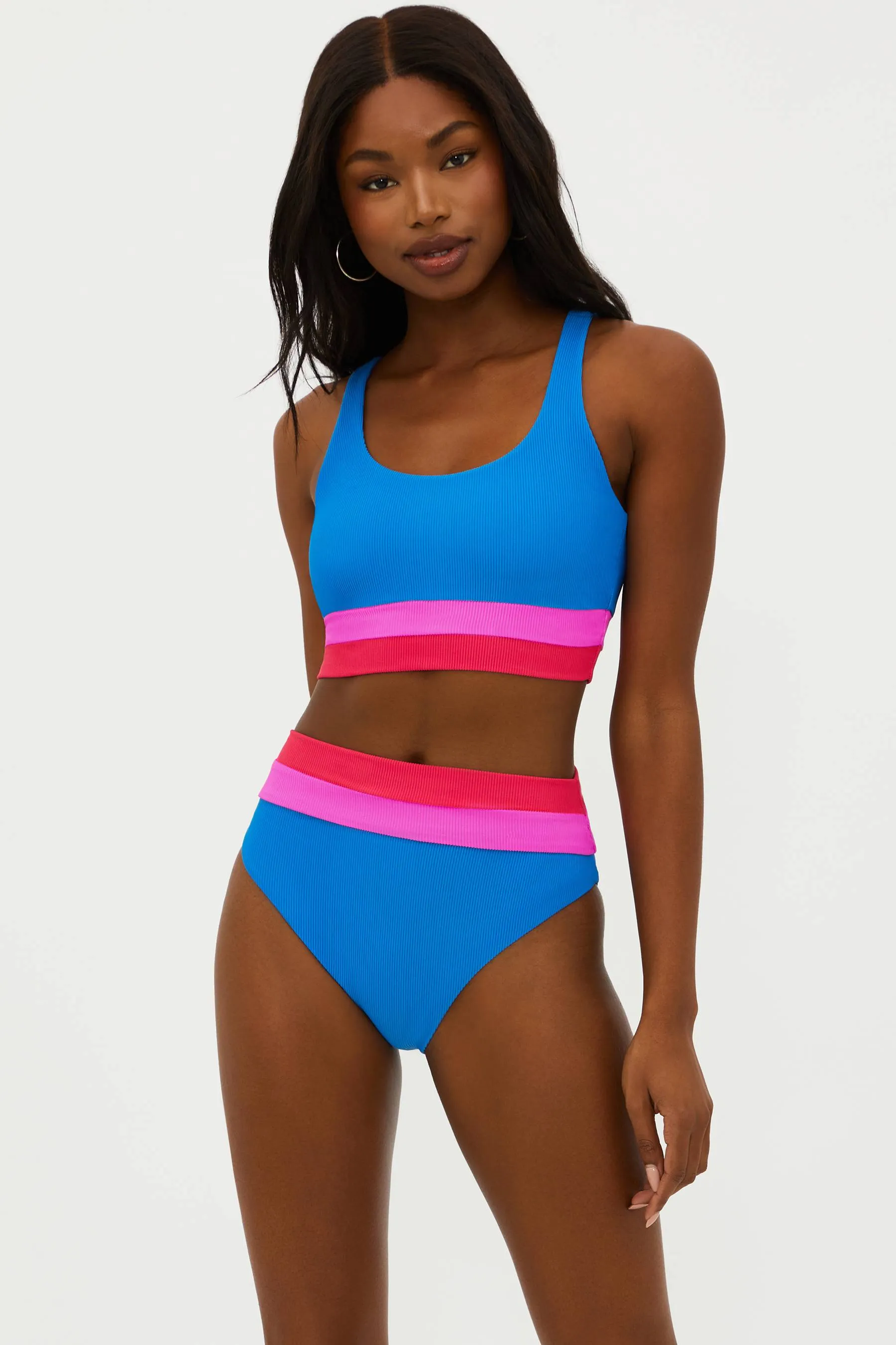 Mackenzie Top Orchid Colorblock Beach Riot