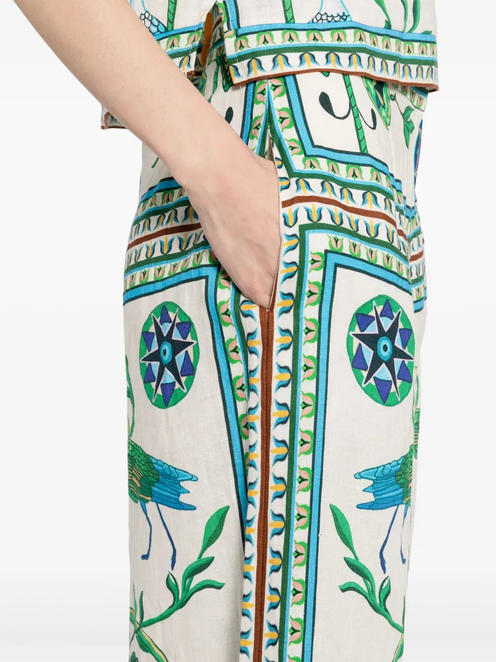 Maria Pants in Off White Multi