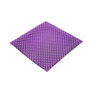 Men'S Distinction Style Dot Pocket Square,Purple/White