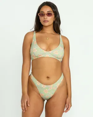 More To Sea Cami Plunge Bikini Top - Pistachio Billabong