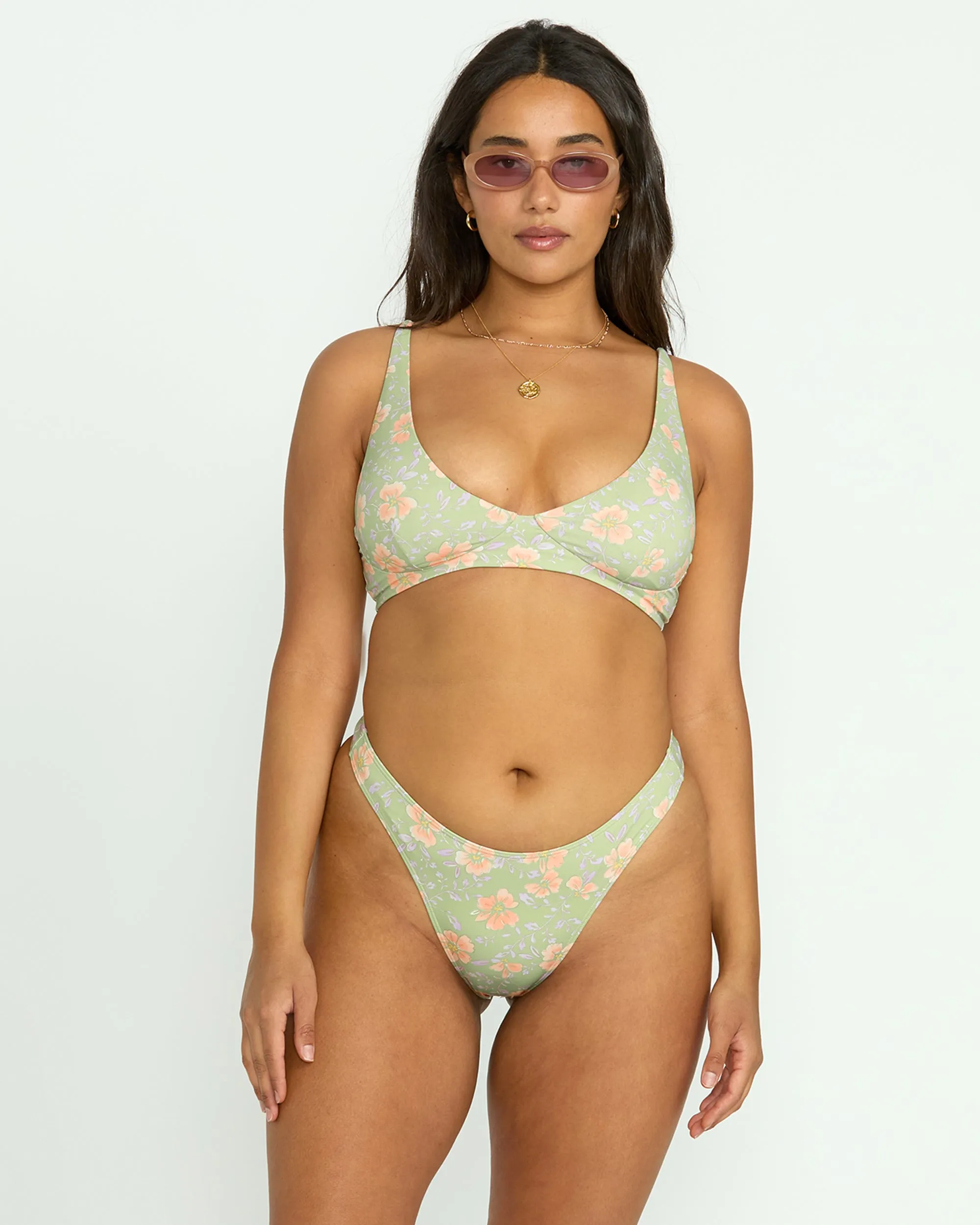 More To Sea Skimpy Hike Bikini Bottom - Pistachio Billabong