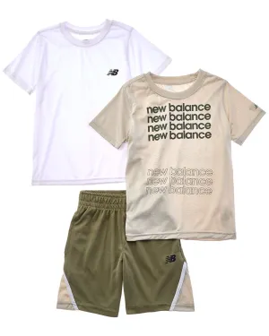 New Balance 3pc T-Shirt & Short Set