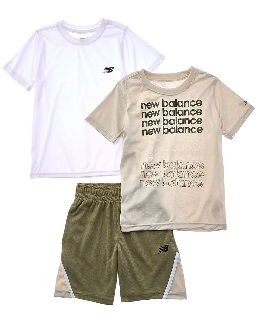 New Balance 3pc T-Shirt & Short Set