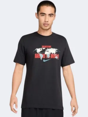 Nike Fast FW Men Running T-Shirt Off Noir