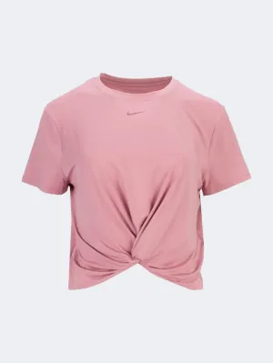 Nike One Classic Twist Women Training T-Shirt Elemental Pink/Black