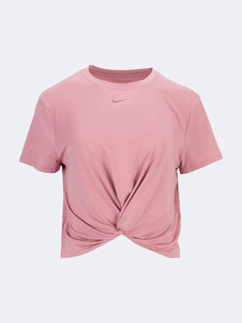 Nike One Classic Twist Women Training T-Shirt Elemental Pink/Black
