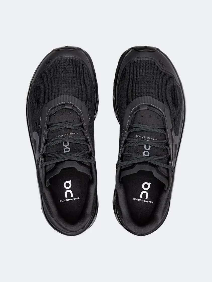 On Cloudmonster Void Women Running Sneakers Black