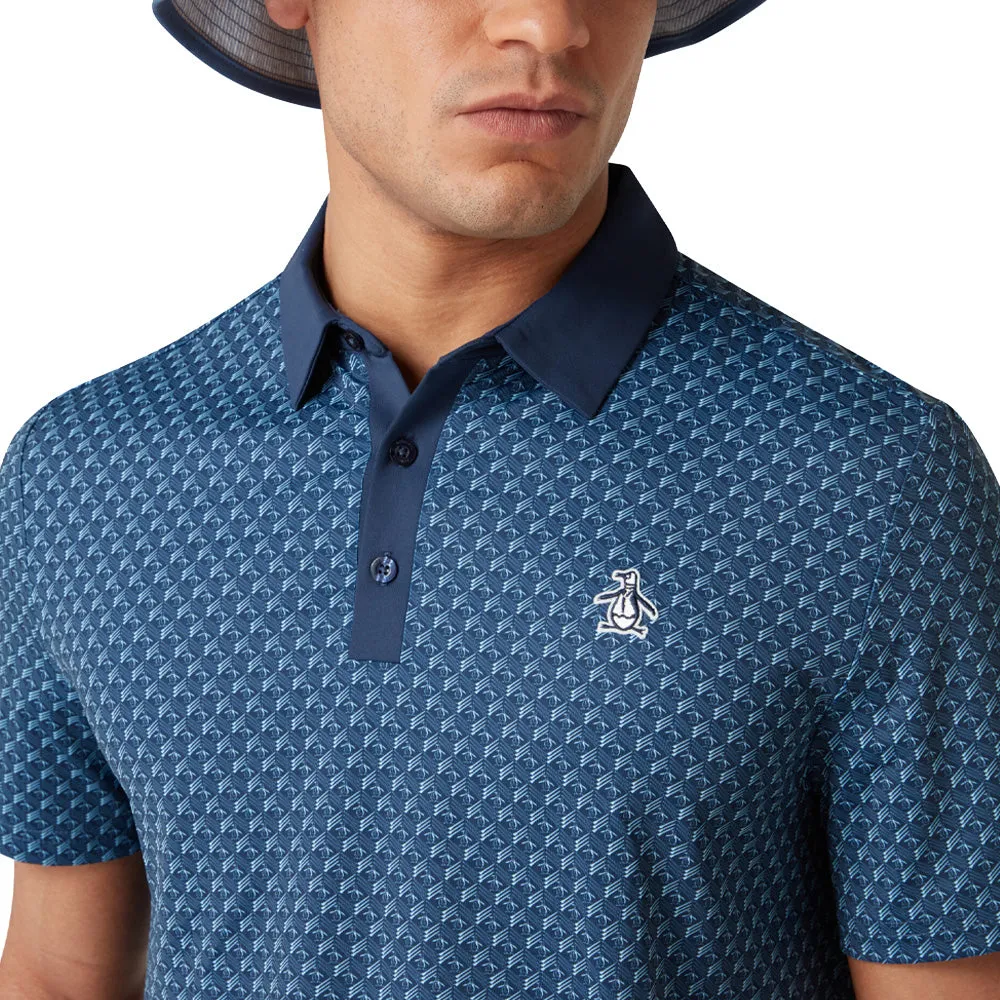 Original Penguin Petes Tee Time Polo Shirt - Black Iris