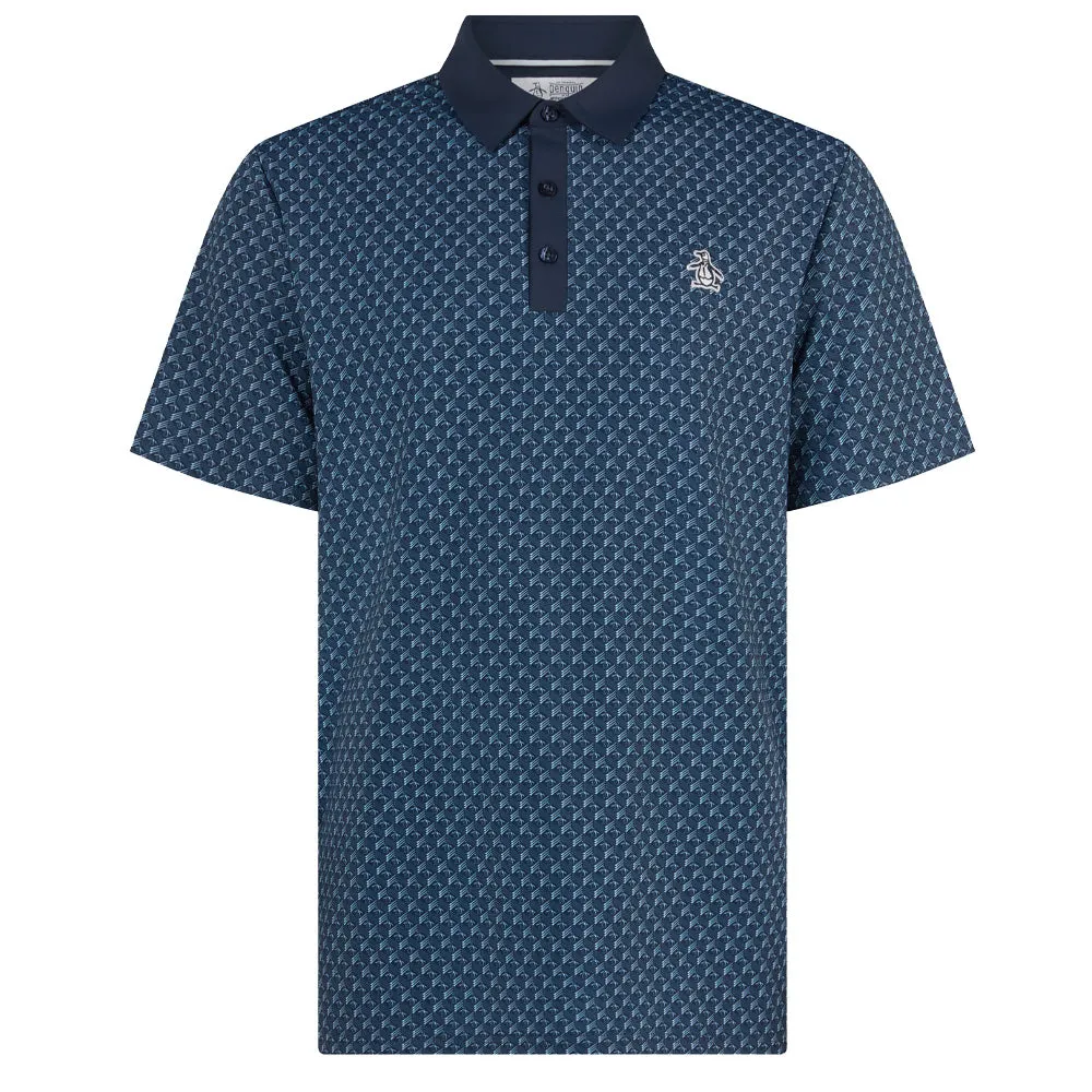 Original Penguin Petes Tee Time Polo Shirt - Black Iris
