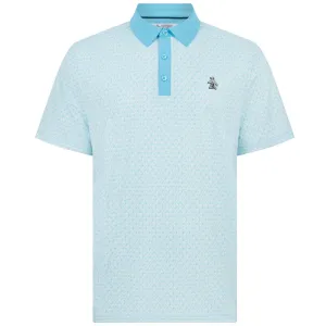 Original Penguin Petes Tee Time Polo Shirt - Blue Grotto