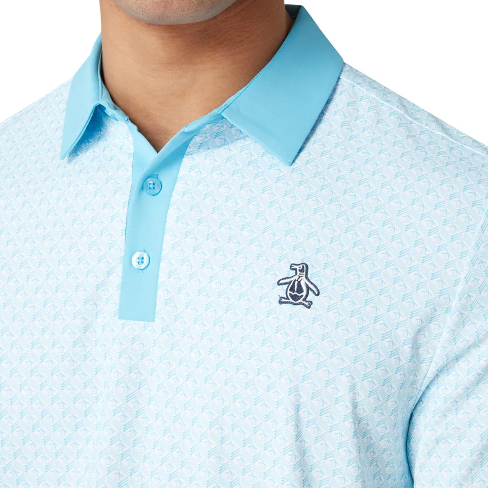 Original Penguin Petes Tee Time Polo Shirt - Blue Grotto