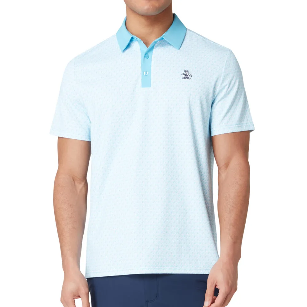 Original Penguin Petes Tee Time Polo Shirt - Blue Grotto