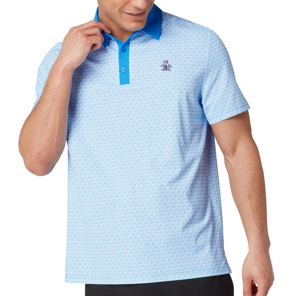 Original Penguin Petes Tee Time Polo Shirt - French Blue
