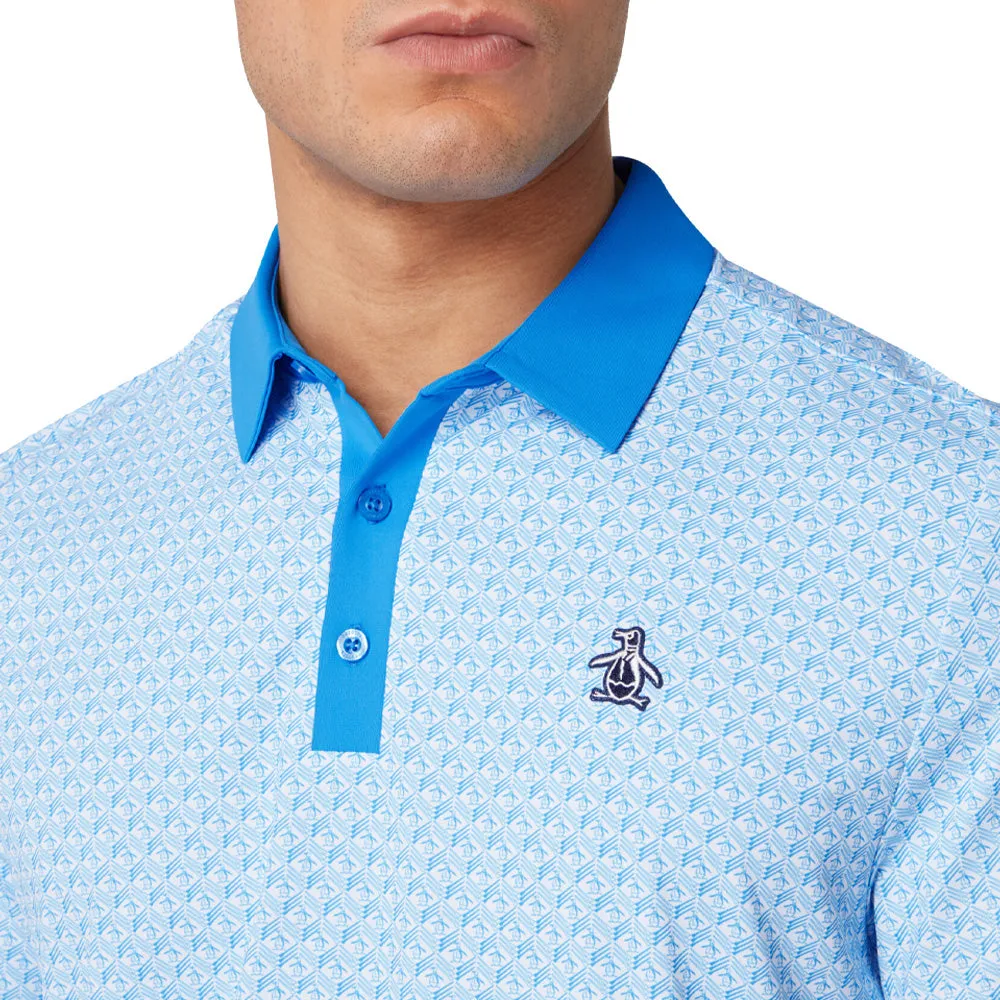 Original Penguin Petes Tee Time Polo Shirt - French Blue