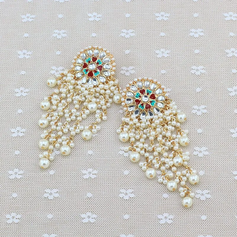 PEARL FRINGE EARRINGS Gloria Lanvin