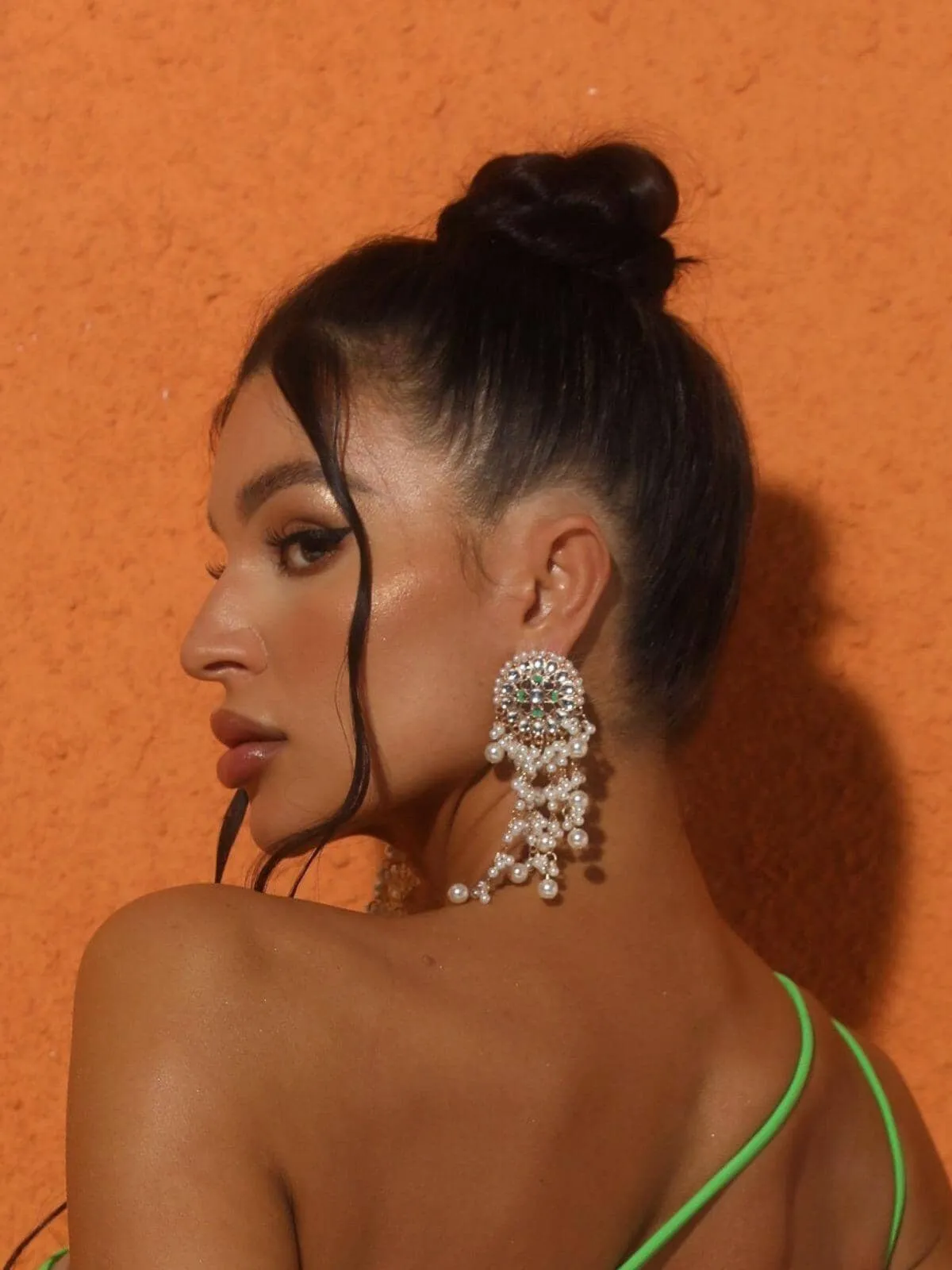 PEARL FRINGE EARRINGS Gloria Lanvin
