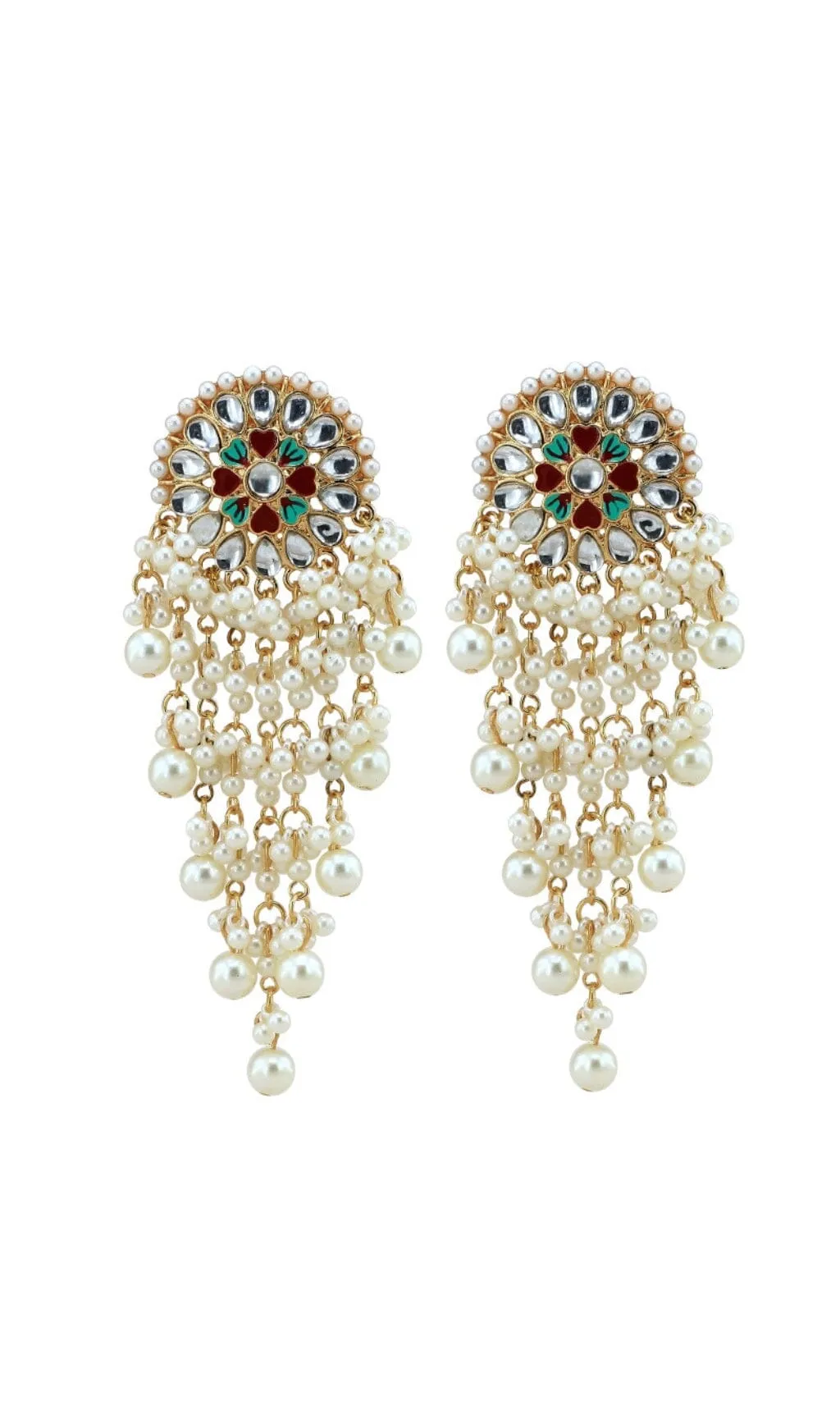 PEARL FRINGE EARRINGS Gloria Lanvin